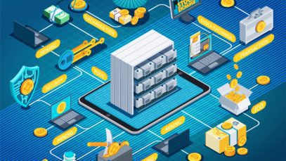 blockchain cryptocurrency isometric flowchart 1284 23782