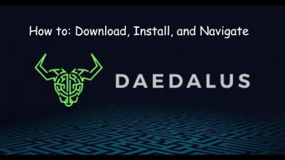 cardano daedalus wallet tutorial