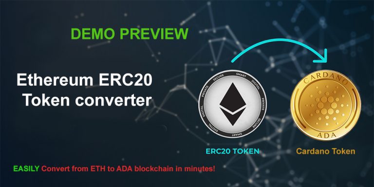 ERC20 Ethreum to Cardano protocol token converter DEMO