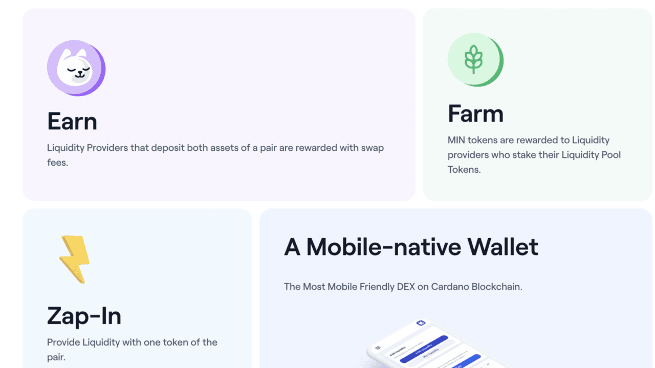 Minswao the best DEx on Cardano ADA 2048×1024