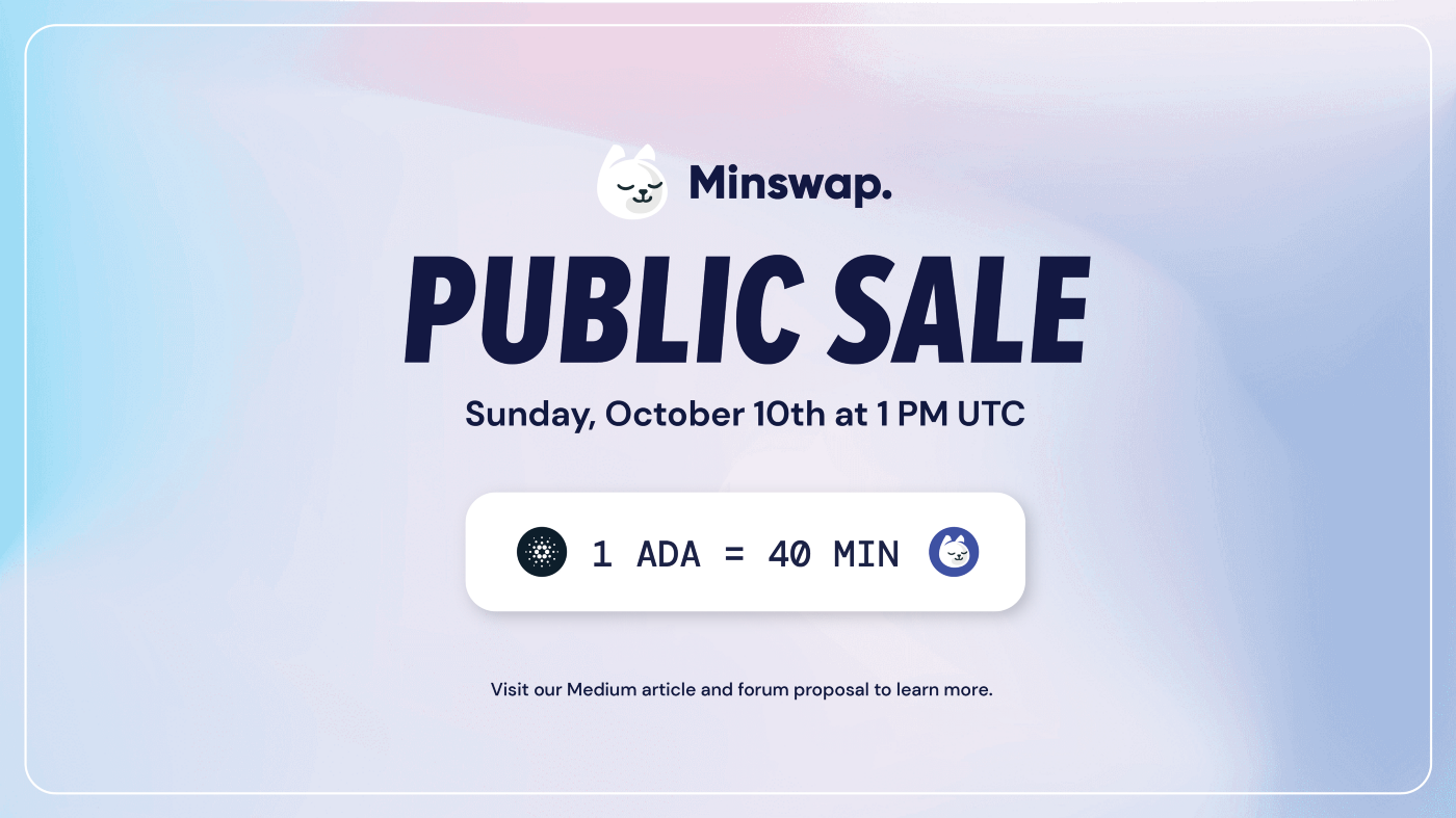 Minswap Public token sale