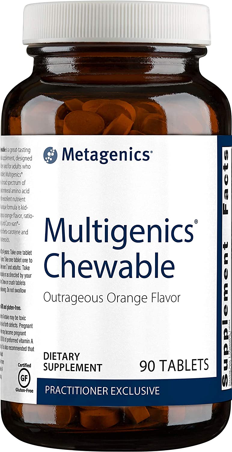 Metagenics Multigenics® Chewable – Optimum Multiple VitaminMineral Formula Orange Flavored Chewable – 90 Servings
