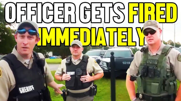 cop gets fired immediately after
