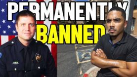aggressive cop gets banned after