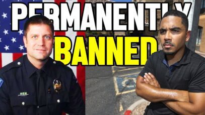 aggressive cop gets banned after