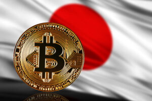 Gold,Coin,Bitcoin,On,A,Background,Of,A,Flag,Japan