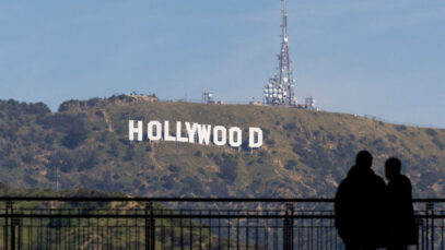 FILE PHOTO: Hollywood sign in Hollywood, Los Angeles, California