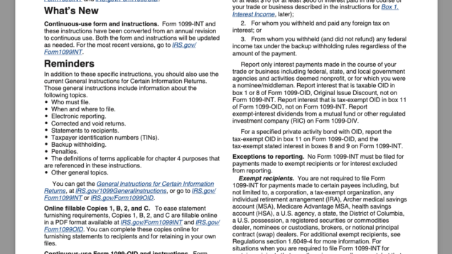 1099 OID and 1099 OID Instructions (Rev. January 2022)